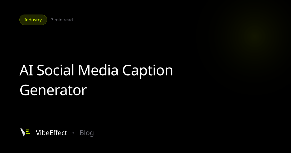 AI Social Media Caption Generator: Video Captions and Post Copy in One ...